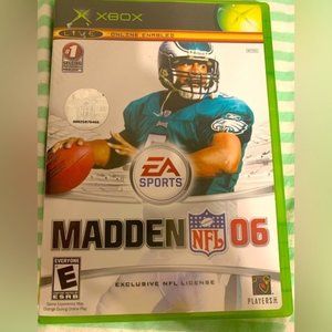 ☀️4/$15 Sale ☀️Madden 06 NFL Football XBOX Untested